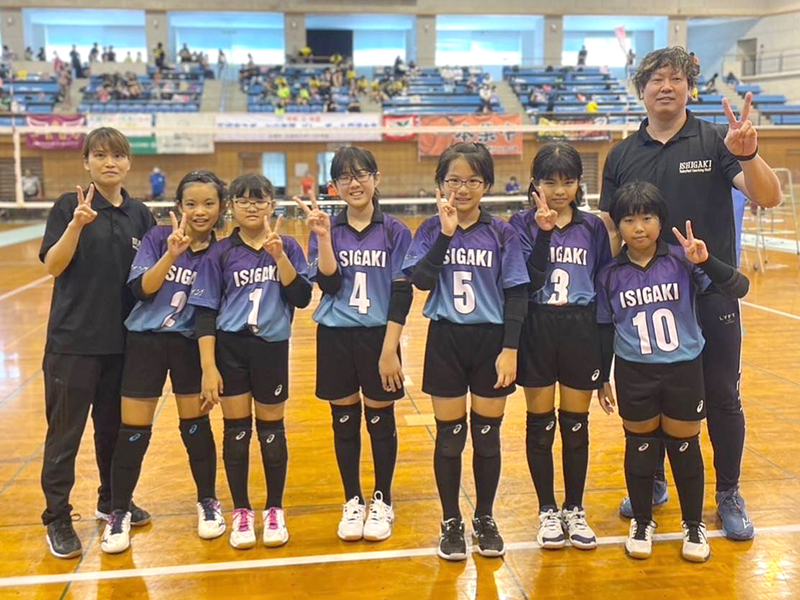 女子の部（Bクラス）準優勝：石垣ウィングスポーツ少年団