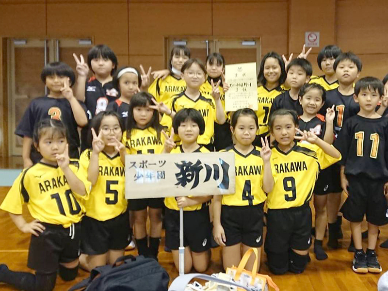 女子の部（Bクラス）第3位：スポーツ少年団新川
