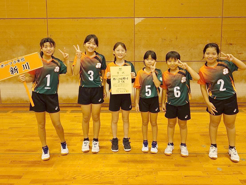 女子Bクラスの部３位：スポーツ少年団新川