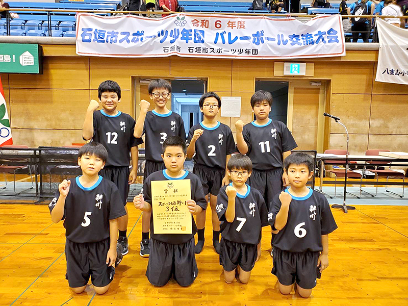 男子Aクラスの部３位：スポーツ少年団新川