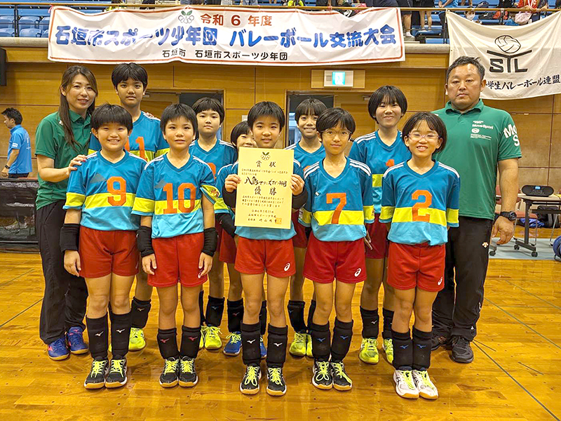 女子Aクラスの部優勝：八島マリンズスポーツ少年団