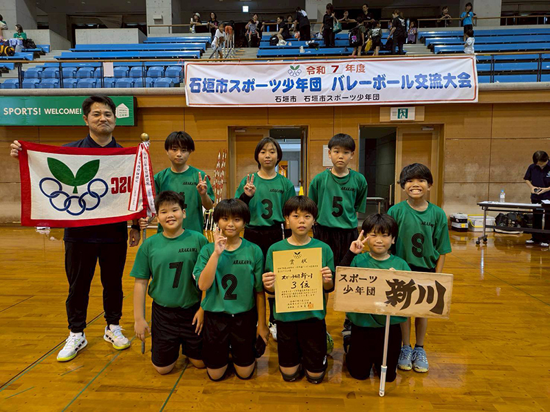 男子Aクラスの部３位：スポーツ少年団新川
