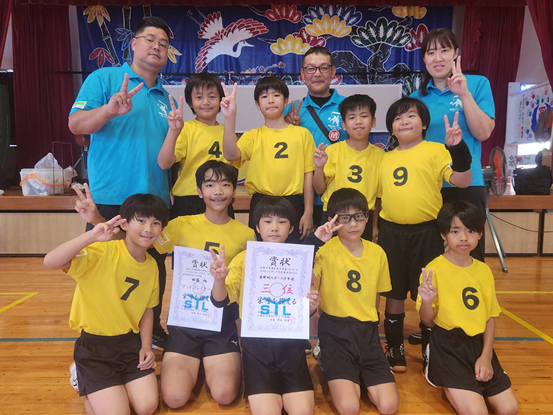 男子Bクラスの部３位：登野城スポーツ少年団